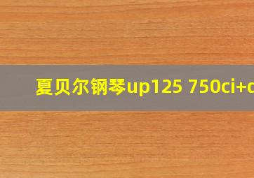 夏贝尔钢琴up125 750ci+de